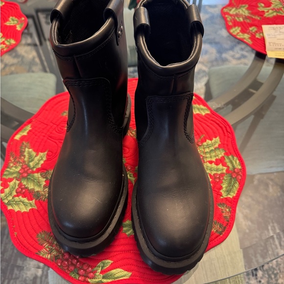 Dr.Marten Black Leather Ankle Boots - Picture 2 of 7